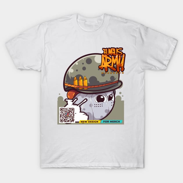 Fungus Army Cartoon Character T-Shirt by Alsiqcreativeart